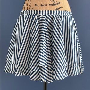 Delia’s Double Layer Striped Circle Skirt